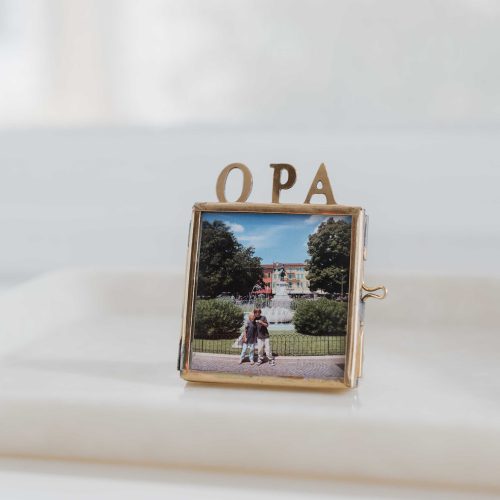 B-KEUZE - Opa lijstje staand goud met jouw foto - Gepersonaliseerd